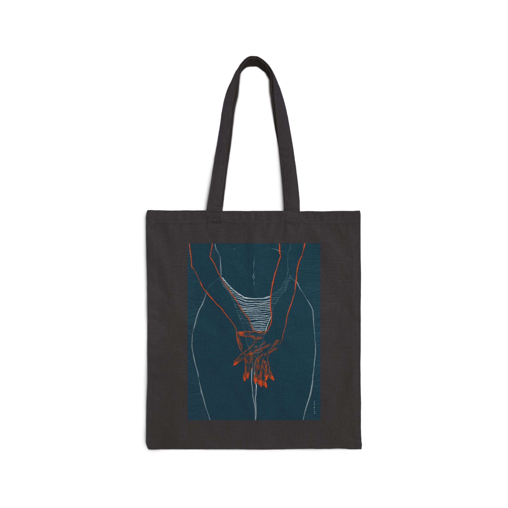 Tote bag "TAN LINES"