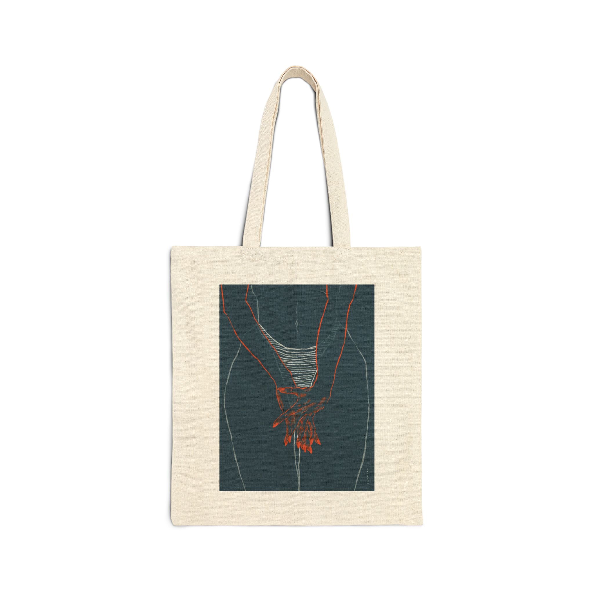 Tote bag "TAN LINES"